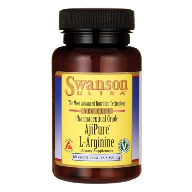 AjiPure cu L-Arginine si L-Ornithine 500mg 90cps Swanson