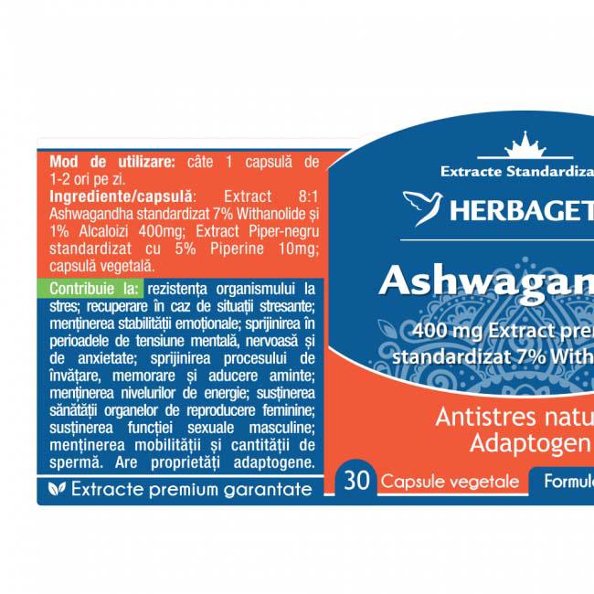 Ashwagandha 30 capsule Herbagetica