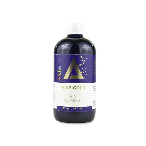 Aur Coloidal Pure Gold 25 ppm Alchemy 480 mililitri Aghoras