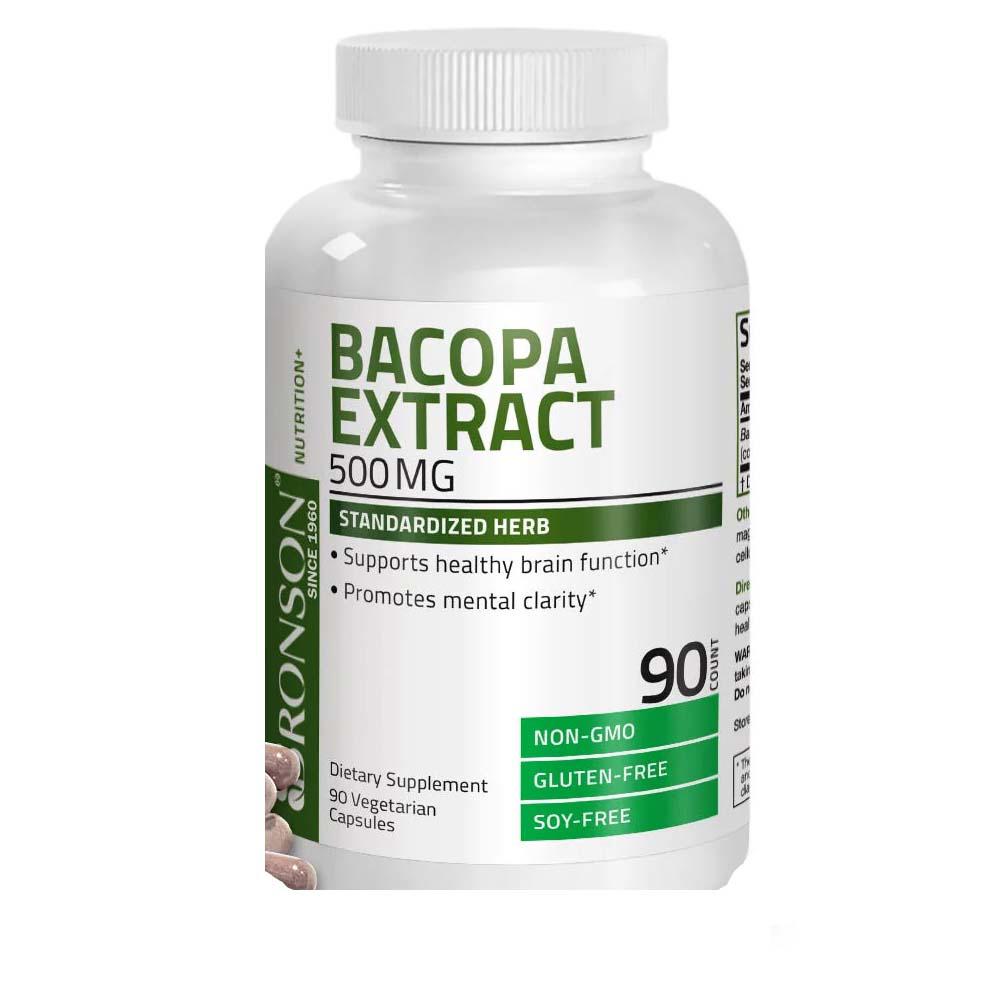 Bacopa Monniera Extract 500 miligrame 90 capsule Bronson Laboratories