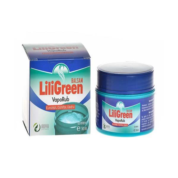 Balsam Vapour Rub Liligreen 50 mililitri Adya Green Pharma