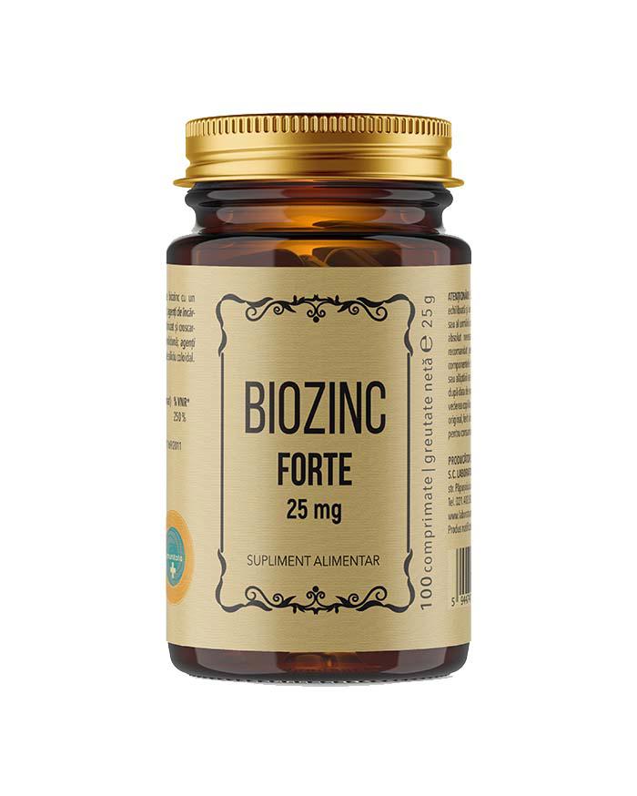 BioZinc Forte 25 miligrame 100 comprimate Remedia