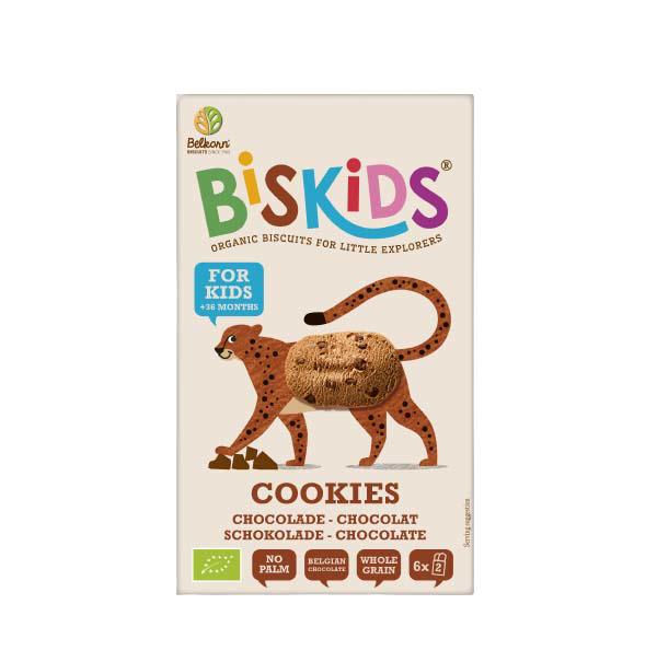 Biscuiti Eco cu Ciocolata Biskids 120 grame Belkorn