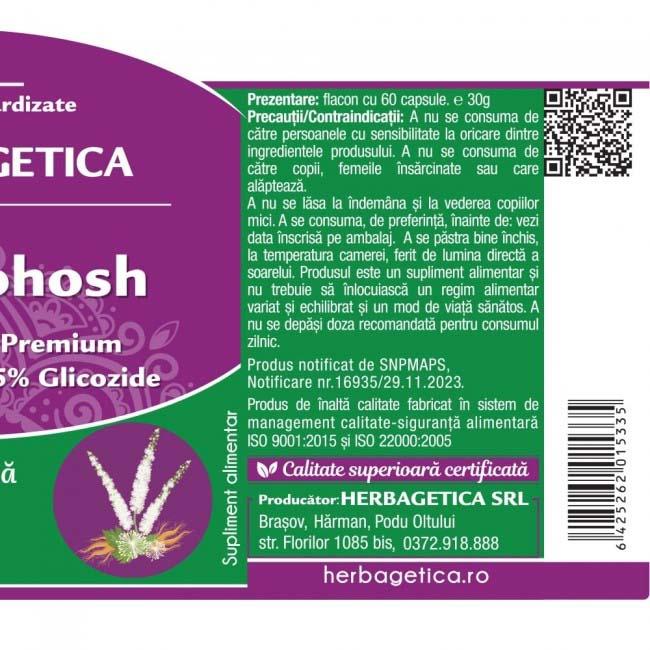 Black Cohosh 60 capsule vegetale Herbagetica