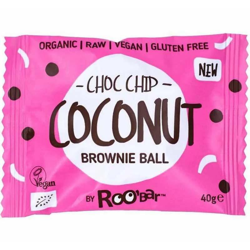 Brownie Ball cu Cocos Eco 40 grame Roobar