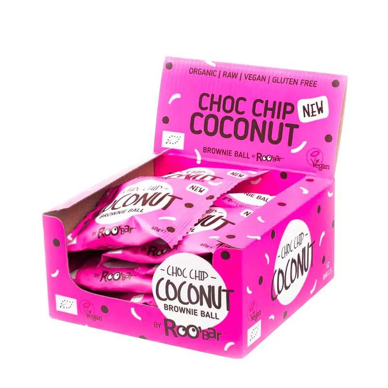 Brownie Ball cu Cocos Eco 40 grame Roobar