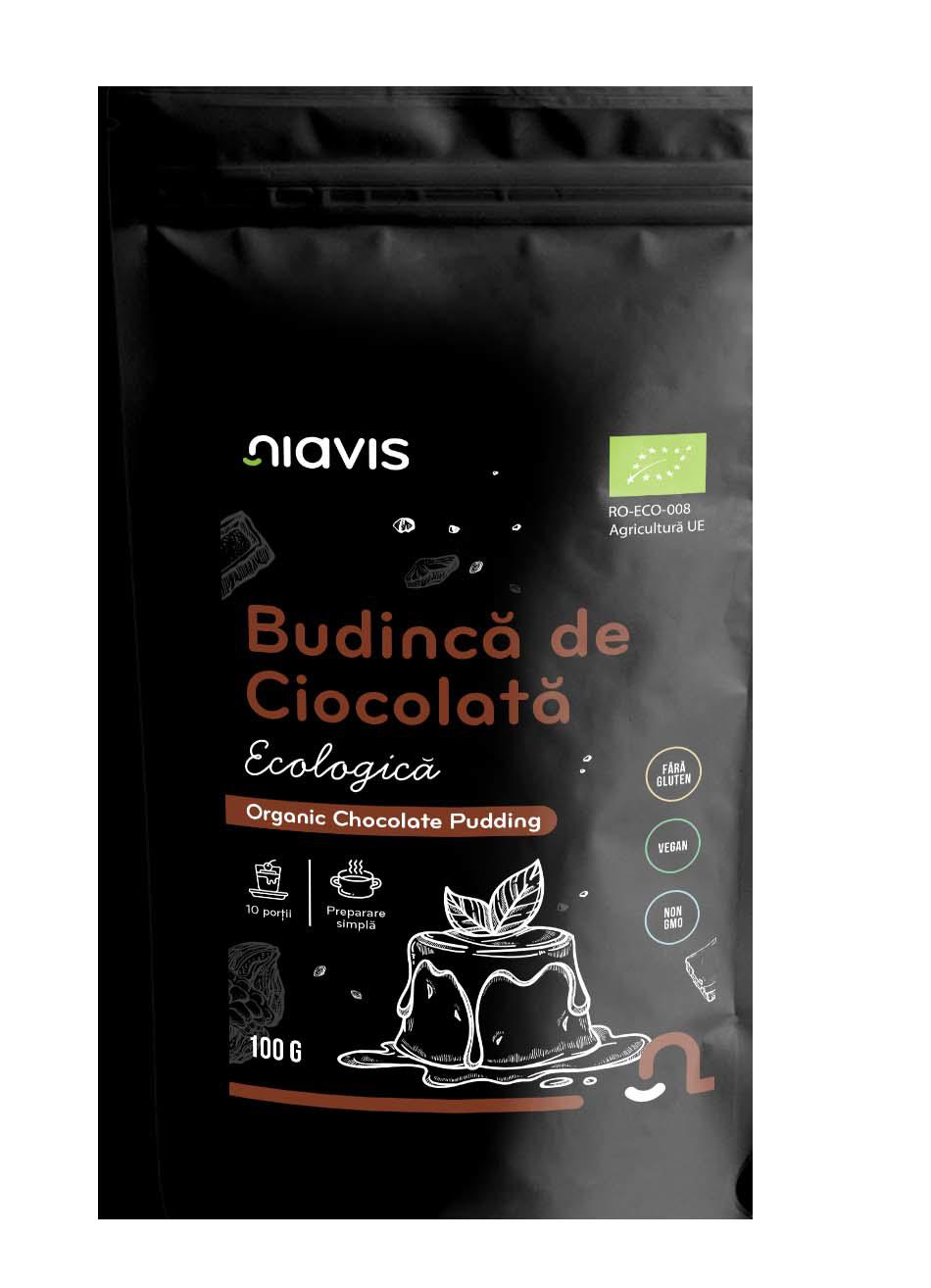 Budinca de Ciocolata fara Gluten Ecologica 100 grame Niavis