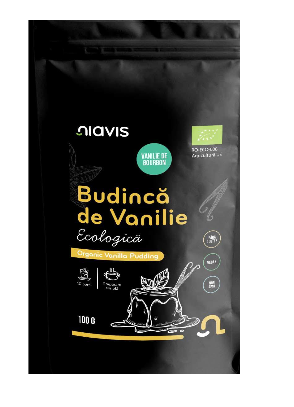 Budinca de Vanilie fara Gluten Ecologica 100 grame Niavis