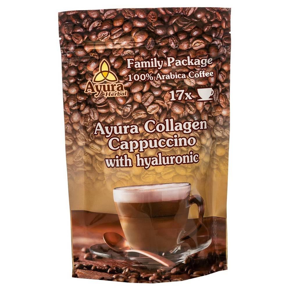 Cafea cu Colagen si Acid Hialuroinic Instant Coffee Mix Family 250 grame Ayura Herbal