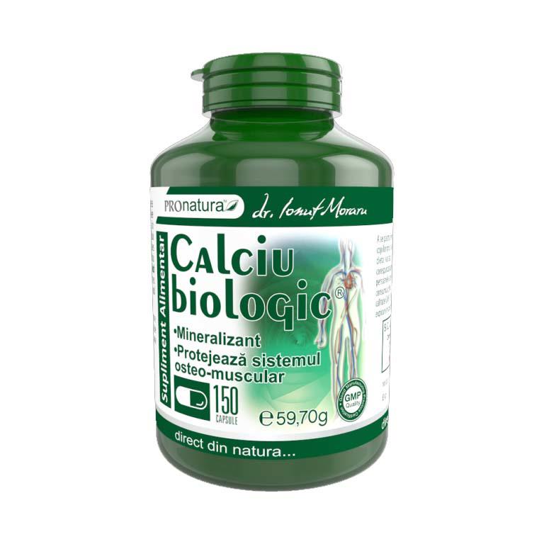 Calciu Biologic 150 capsule Pro Natura