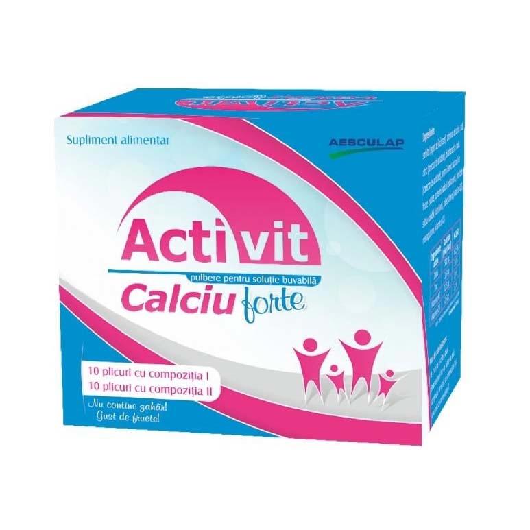 Calciu Forte Activit 10 plicuri I +10 plicuri II Aesculap