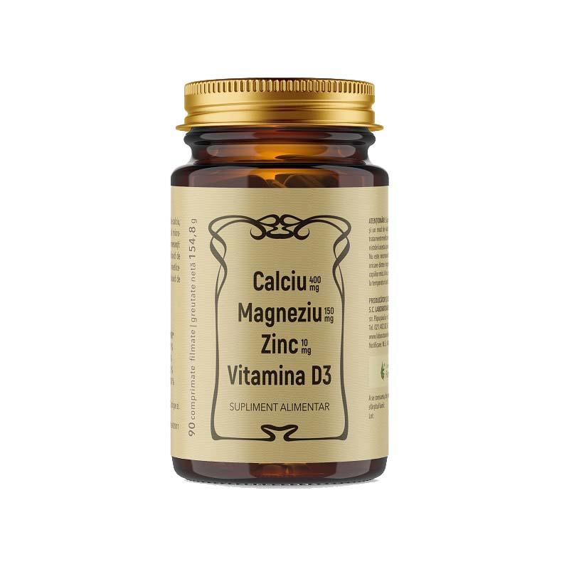 Calciu Magneziu Zinc si Vitamina D3 90 comprimate filmate Remedia