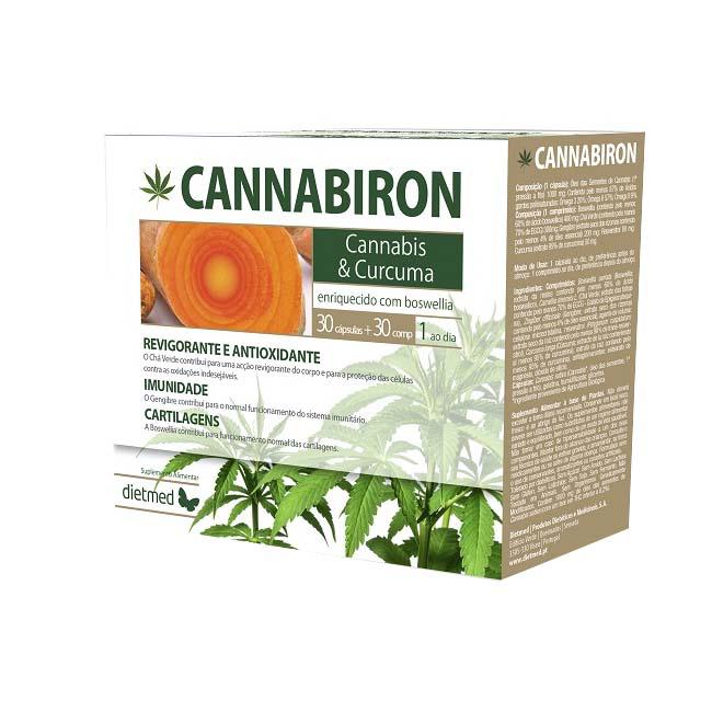 Cannabiron 30 caspsule moi + 30 tablete Dietmed