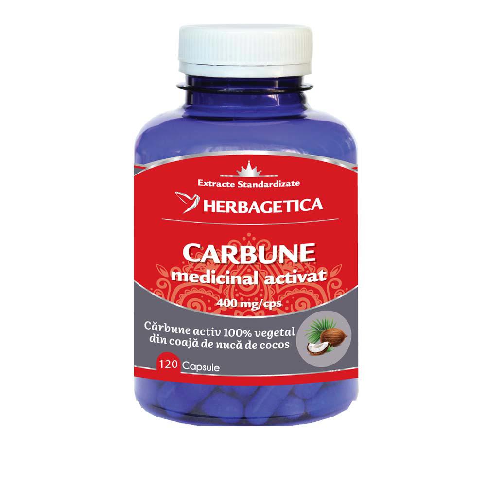 Carbune Medicinal Activat 120 capsule Herbagetica