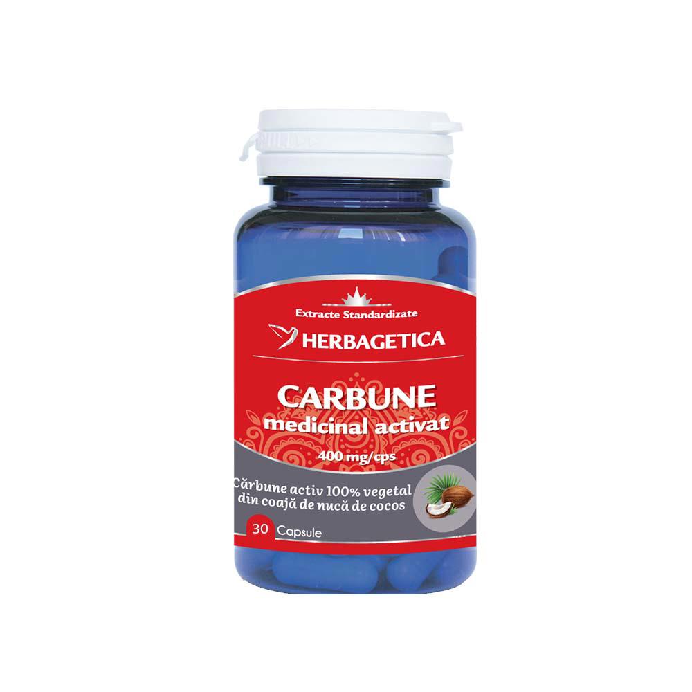 Carbune Medicinal Activat 30 capsule Herbagetica