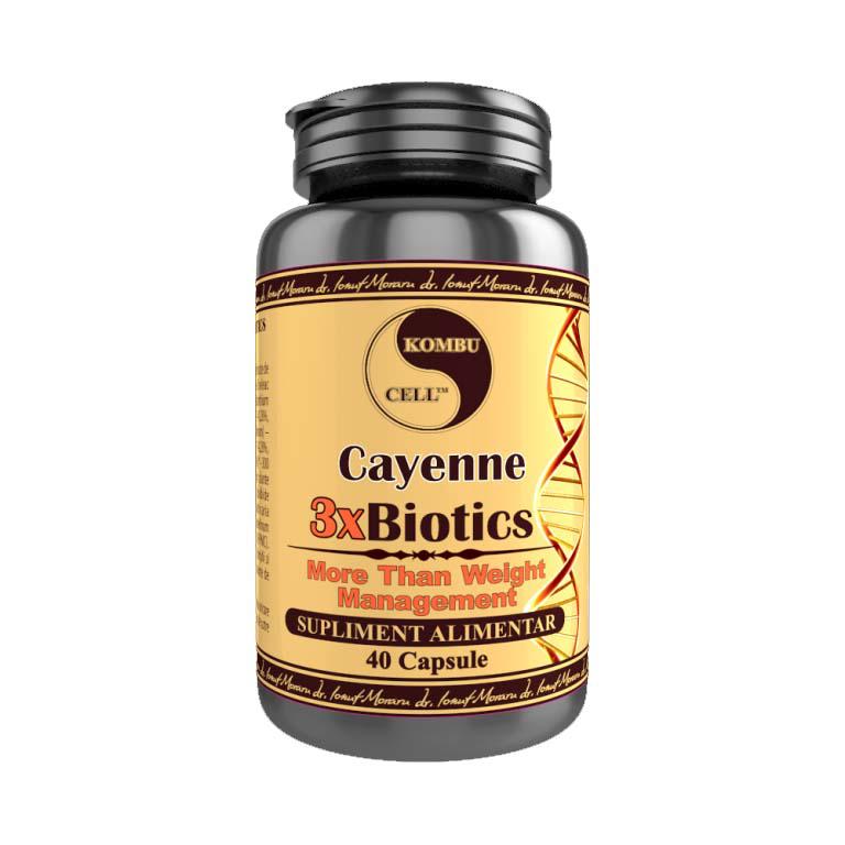 Cayenne 3xBiotics 40 capsule Pro Natura