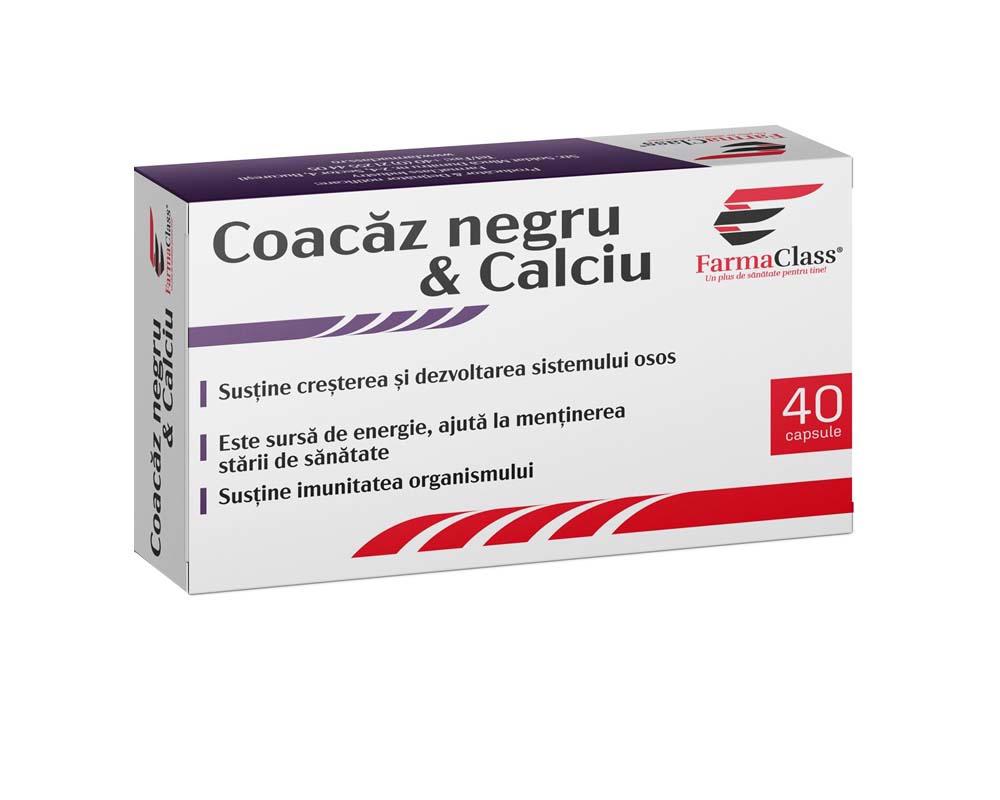 Coacaz Negru si Calciu 40 capsule FarmaClass