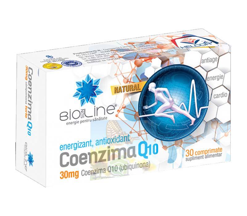 Coenzima Q10 BioSunLine, 30 miligrame 30 comprimate Helcor