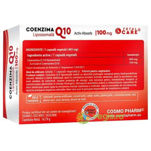 Coenzima Q10 Lipozomala 30 capsule Cosmopharm