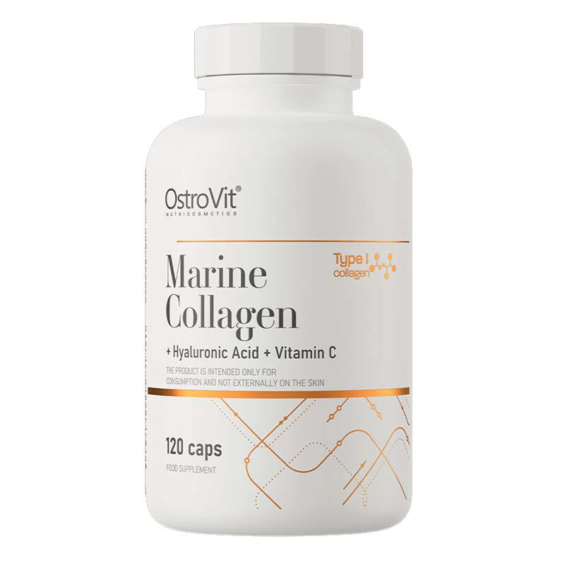 Colagen Marin cu Acid Hialuronic și Vitamina C 120 capsule Ostrovit