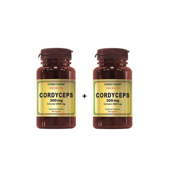 Cordyceps 300 miligrame 60 capsule + 60 capsule Cosmopharm