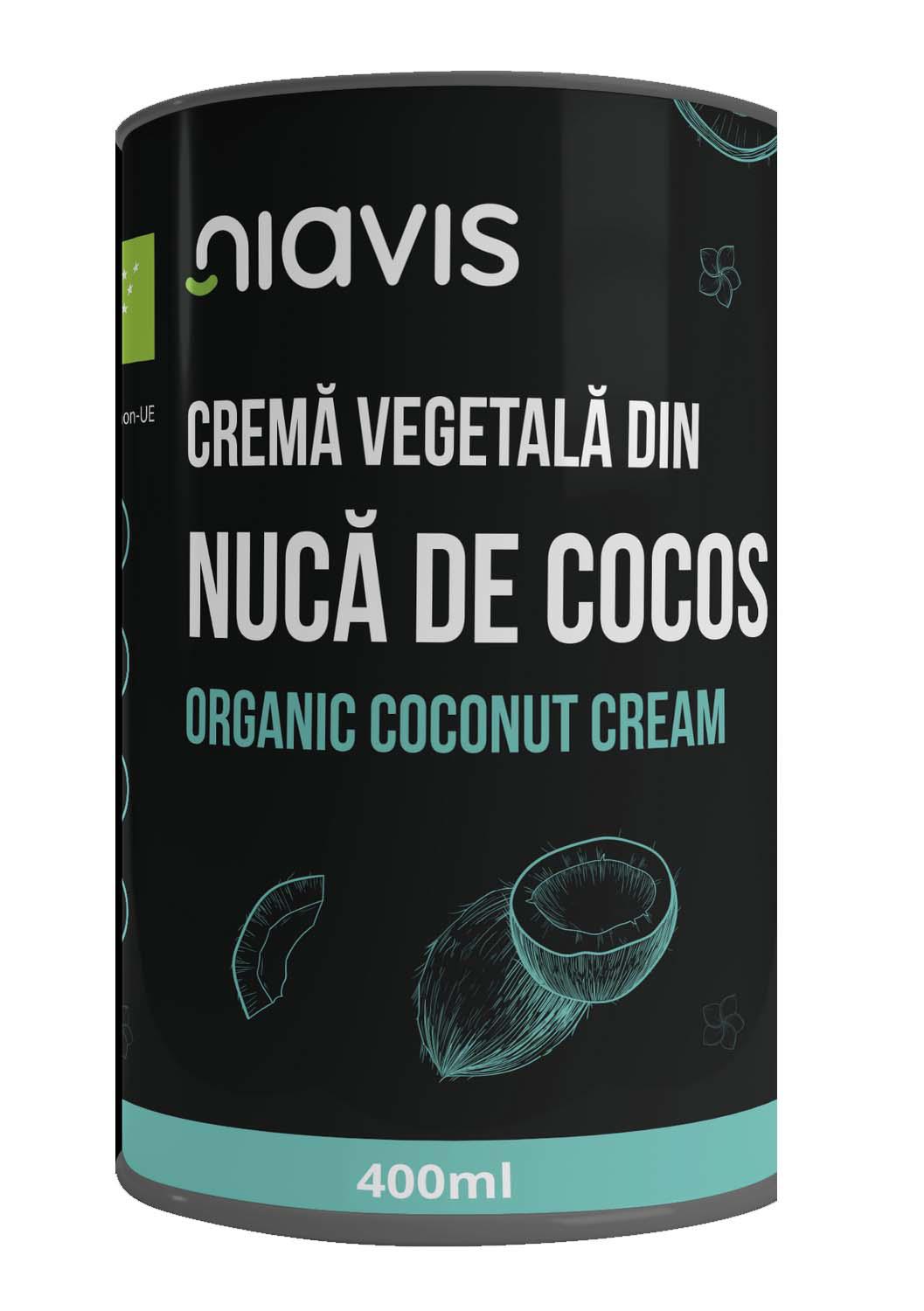 Crema Vegetala din Nuca de Cocos Ecologica 400 mililitri Niavis