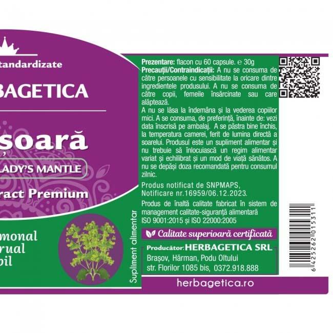 Cretisoara Lady’s Mantle 60 capsule Herbagetica