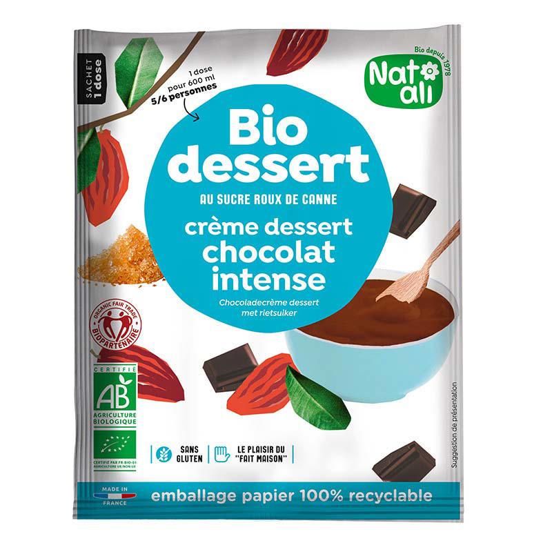 Desert Crema cu Ciocolata Intense Eco 60 grame Nat-Ali