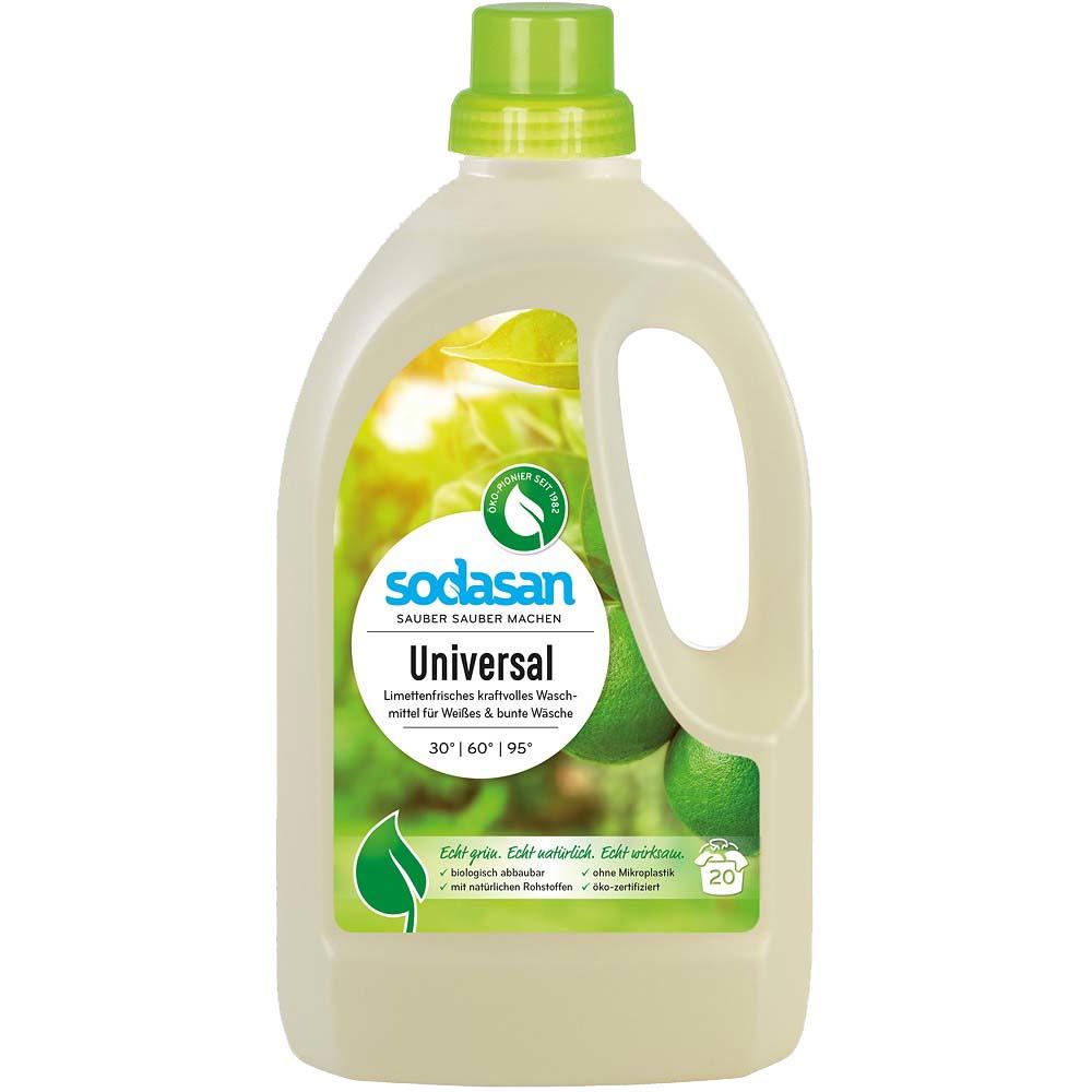 Detergent Lichid Universal cu Limeta Bio 1.5L Sodasan