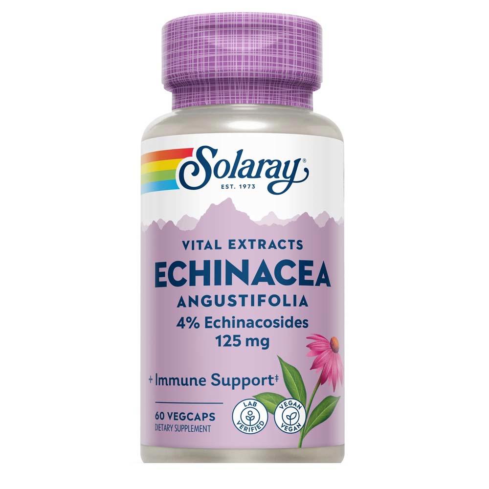 Echinacea Angustifolia 125 miligrame Solaray 60 capsule vegetale Secom