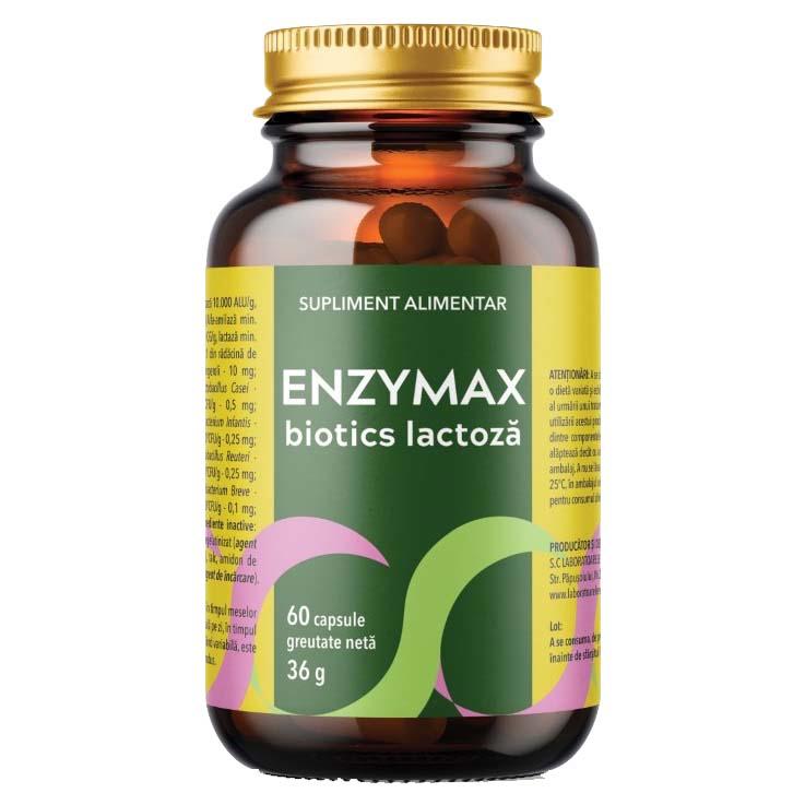 Enzymax Biotics Lactoza 60 capsule Laboratoarele Remedia