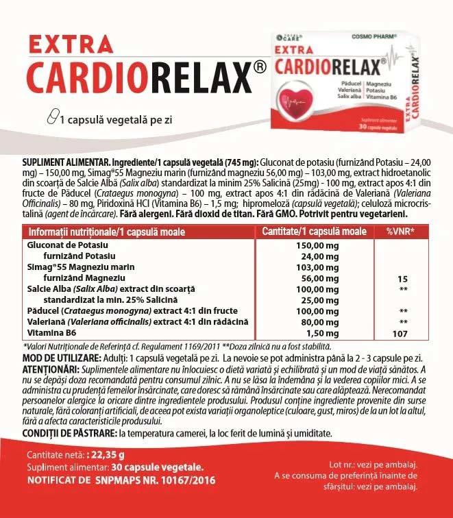 Extra Cardiorelax 30 capsule Cosmopharm