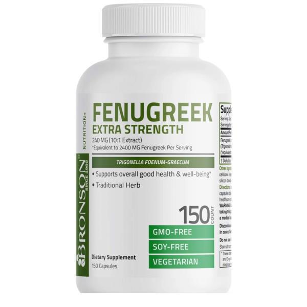 Fenugreek Schinduf Extra Strength 2400 miligrame 150 capsule Bronson Laboratories