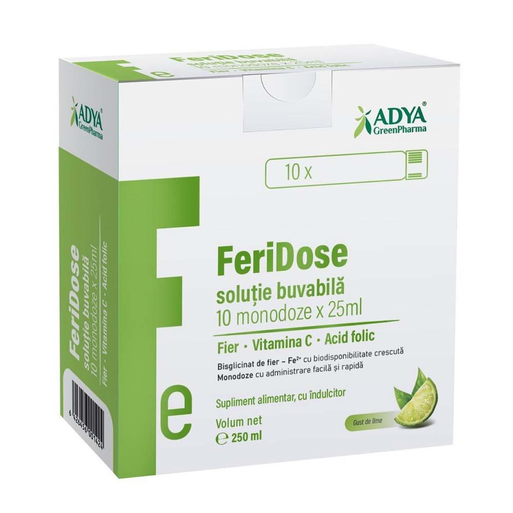 Feridose Solutie Buvabila 10 monodoze x 25 mililitri Adya Green Pharma