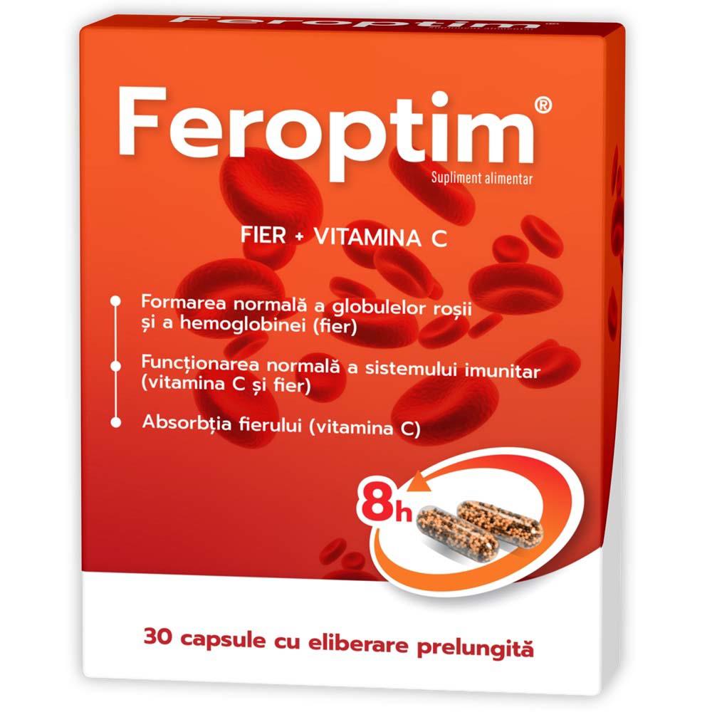 Feroptim Retard 30 capsule cu eliberare prelungita Zdrovit