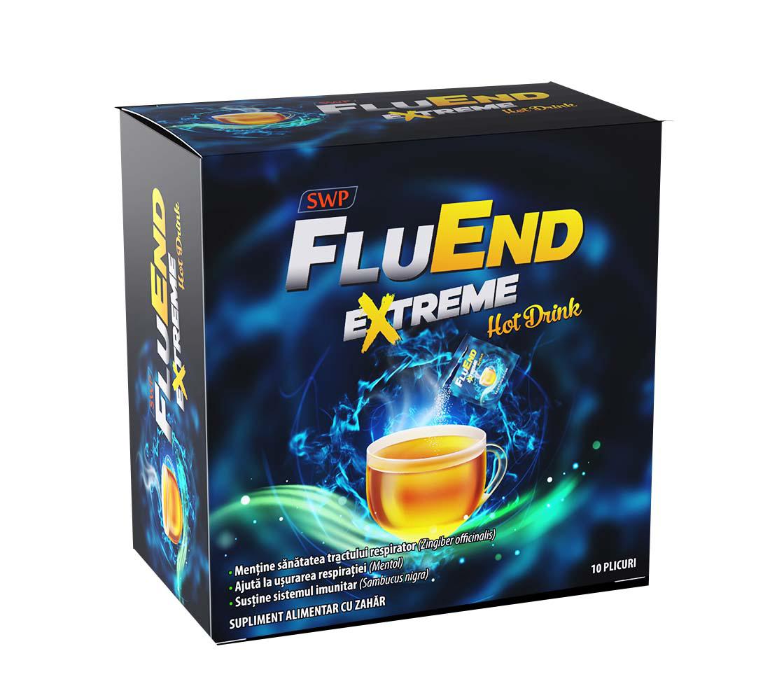 Fluend Extreme Hot Drink 10 plicuri Sun Wave Pharma