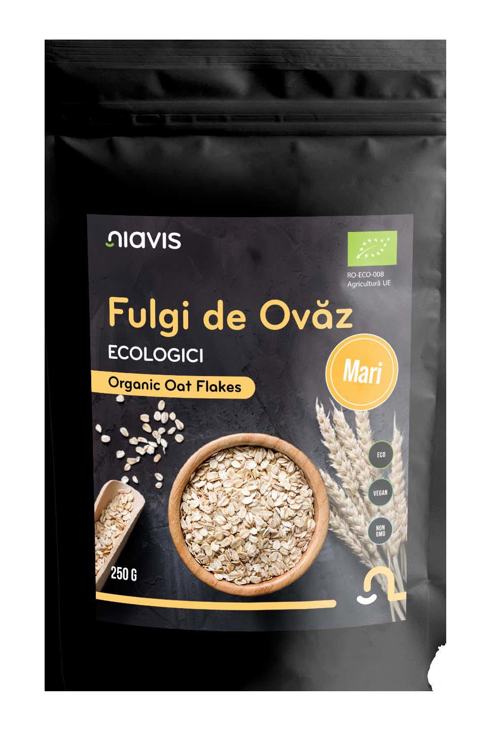 Fulgi de Ovaz Mari Ecologici 250 grame Niavis