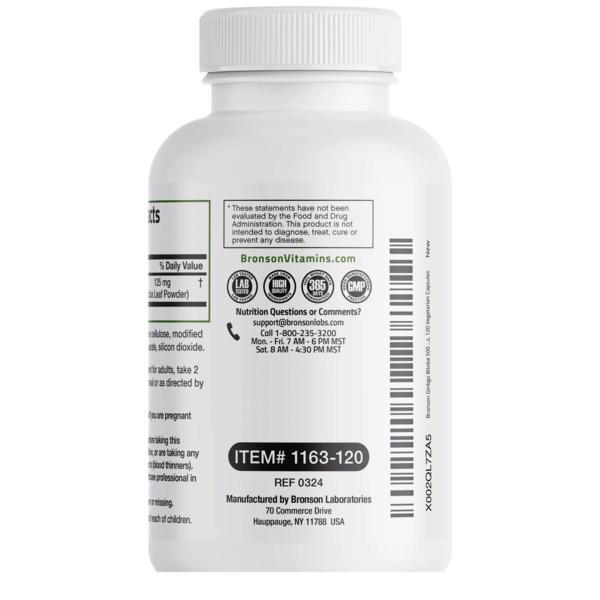 Ginkgo Biloba 120 capsule Bronson Laboratories