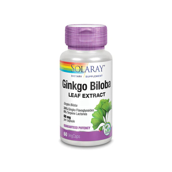 Ginkgo Biloba 60cps Solaray Secom