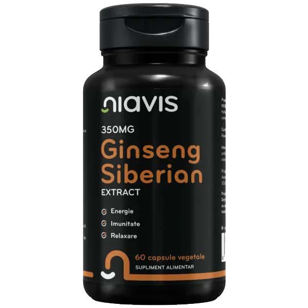 Ginseng Siberian Extract 350 miligrame 60 capsule Niavis