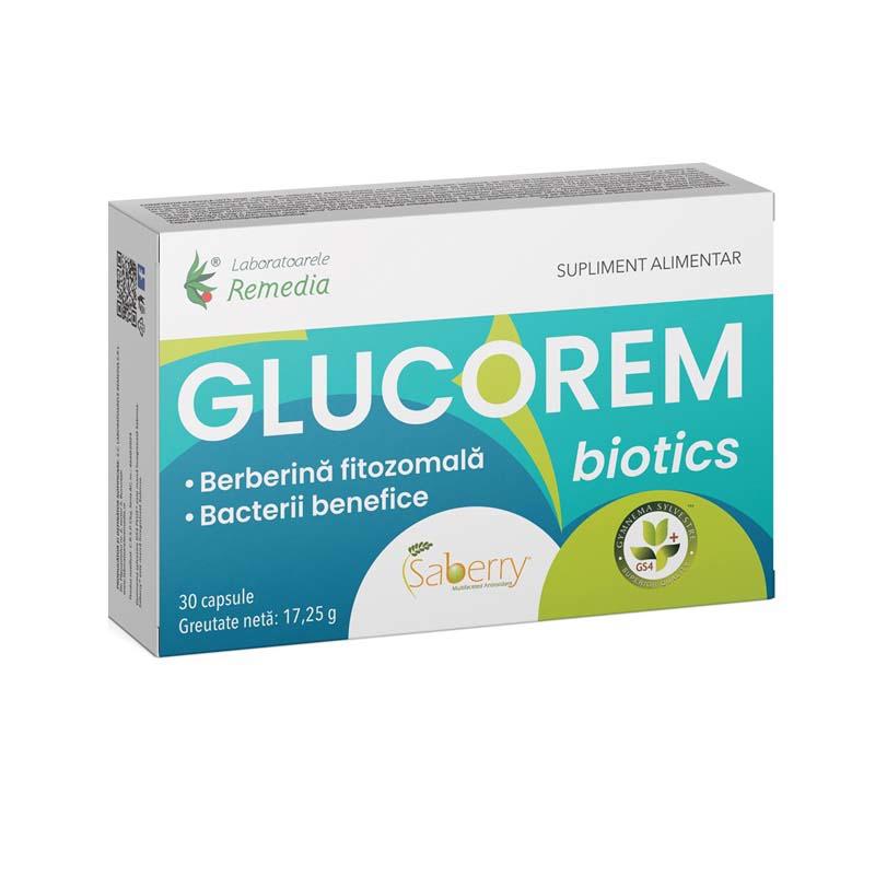 Glucorem Biotics 30 capsule Laboratoarele Remedia