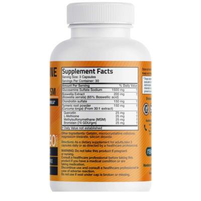 Glucosamine Chondroitin Turmeric si MSM 90 capsule Bronson Laboratories