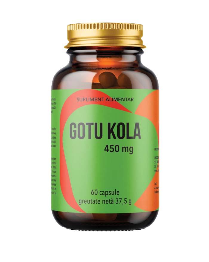 Gotu Kola 450 miligrame 60 capsule Laboratoarele Remedia