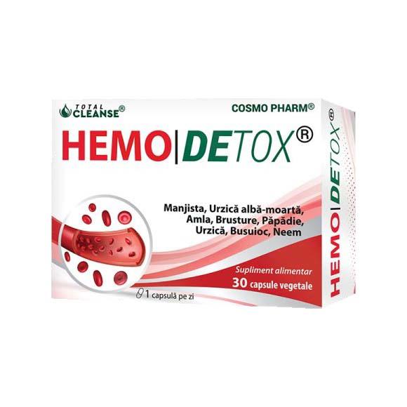 Hemodetox 30 capsule vegetale Cosmopharm