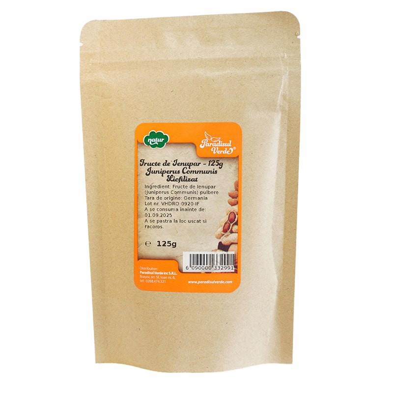 Ienupar Fructe Pulbere Liofilizata 125 grame Paradisul Verde