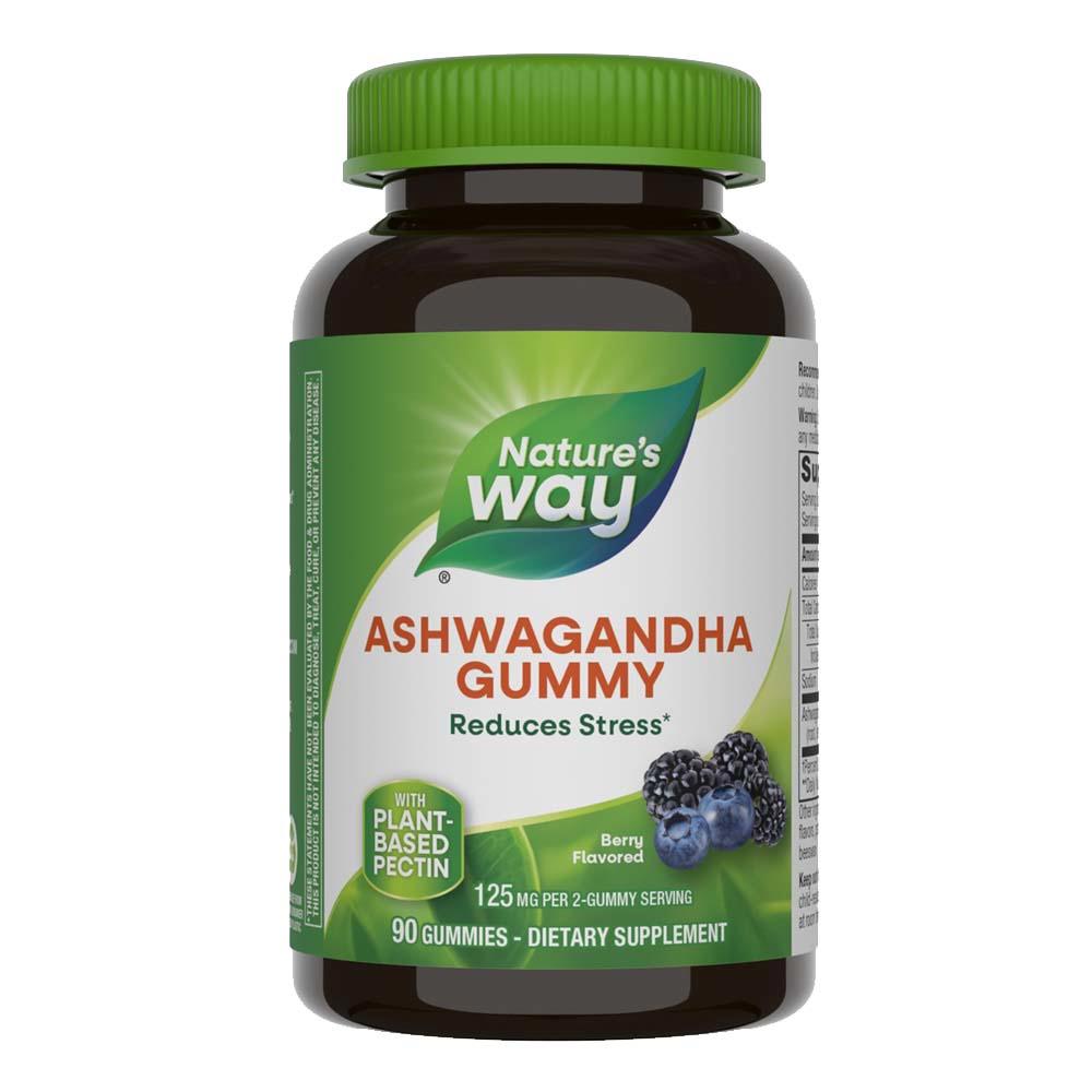 Jeleuri cu Ashwagandha cu Aroma de Fructe de Padure Ashwagandha Gummy 125 miligrame 90 jeleuri Secom