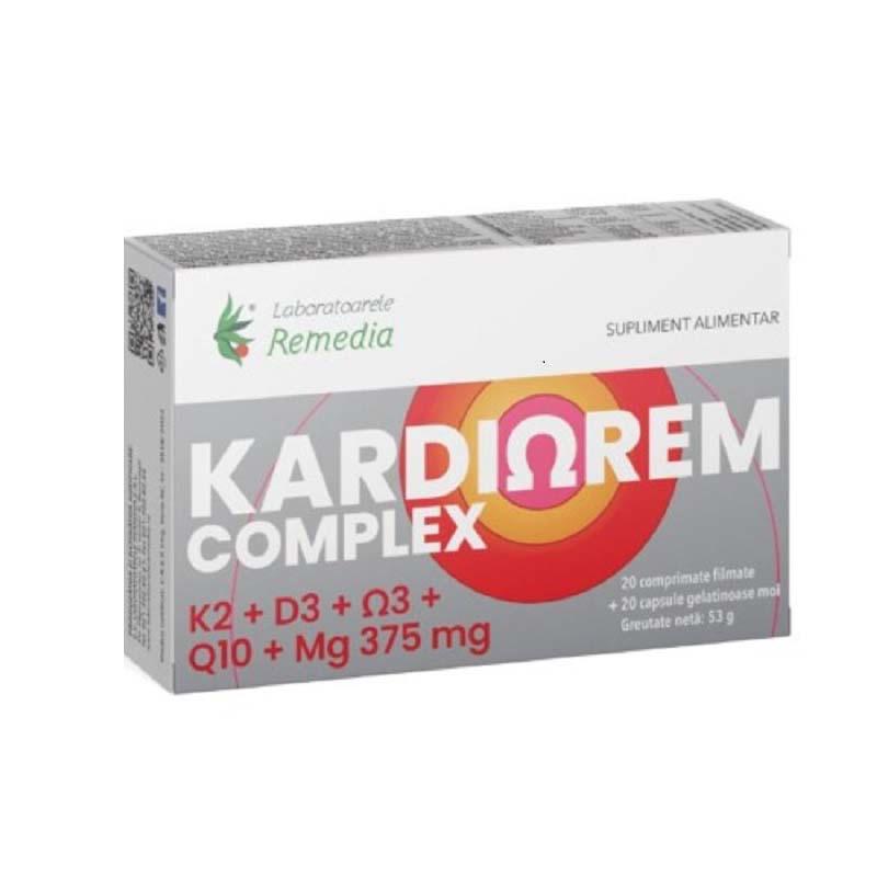 Kardiorem Complex 20 comprimate filmate + 20 capsule gelationase moi Laboratoarele Remedia