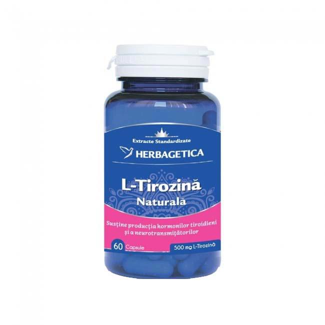 L-Tirozina Naturala 60 capsule Herbagetica