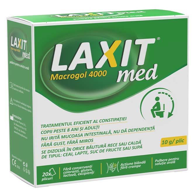 Laxit Med 20 plicuri x 10 grame Fiterman Pharma