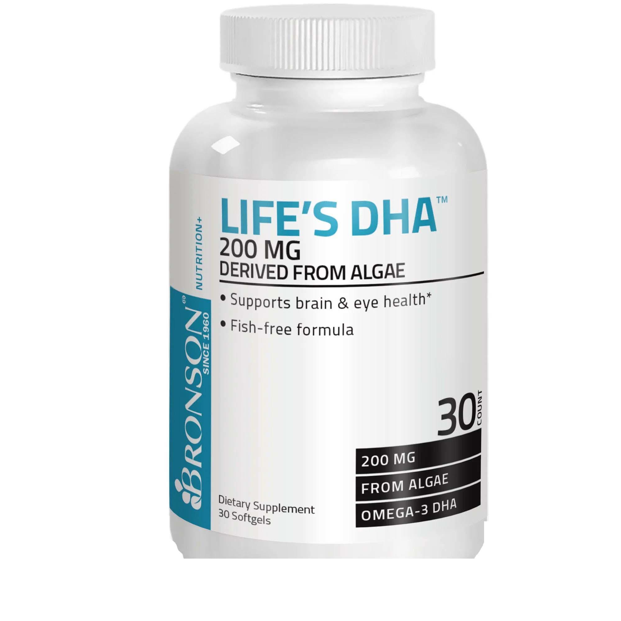 Life's DHA din Alge 200 miligrame 30 capsule Bronson Laboratories